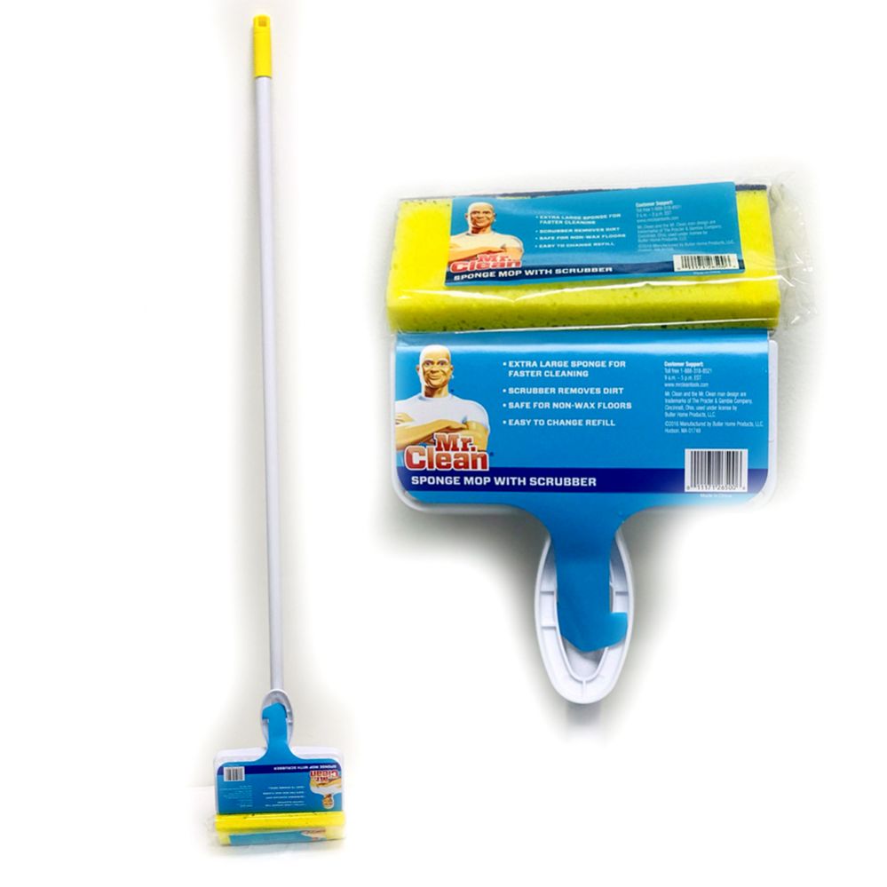4 Pieces of Mr. Clean Classic Squeeze Mop
