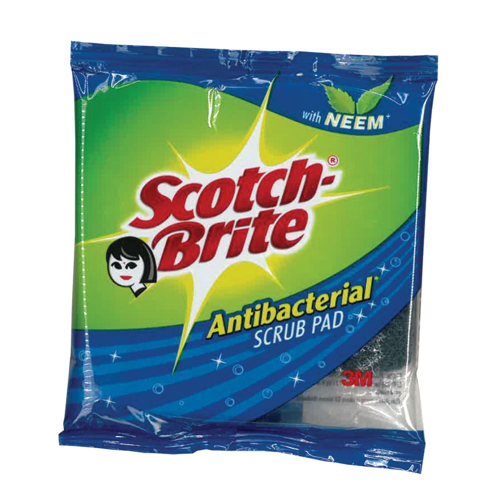 48 Wholesale Scotch Brite Scouring Pads 1 Pack Antibacterial Regular