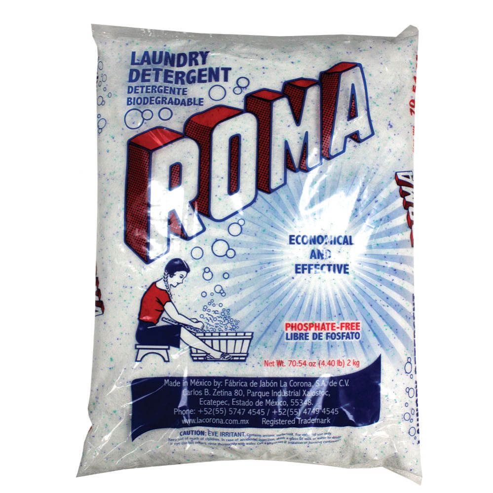 10 Wholesale Roma Detergent Powder 4lb/6.4z at