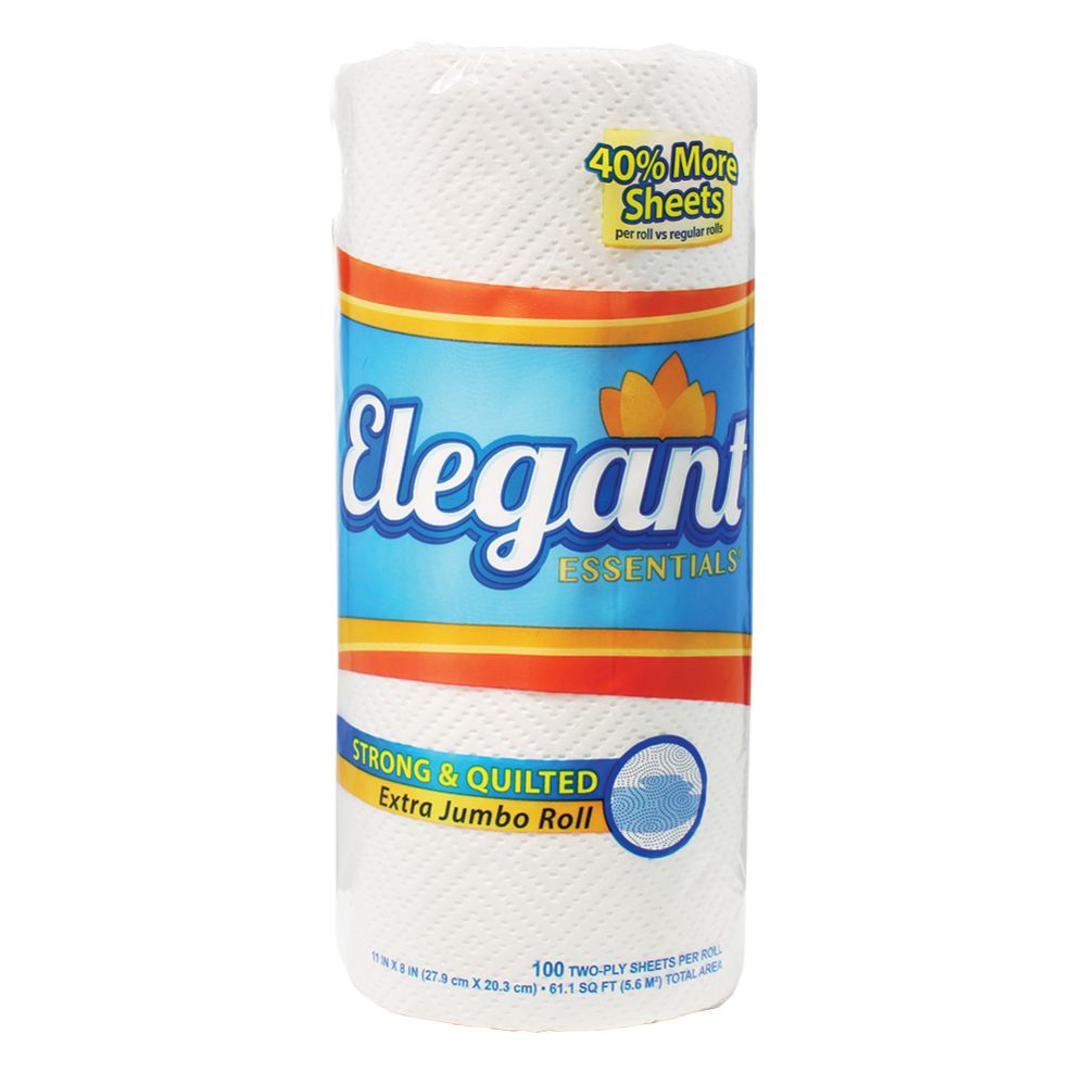 24 Pieces of Elegant Paper Towel 11x8in 100 Count 2 Ply