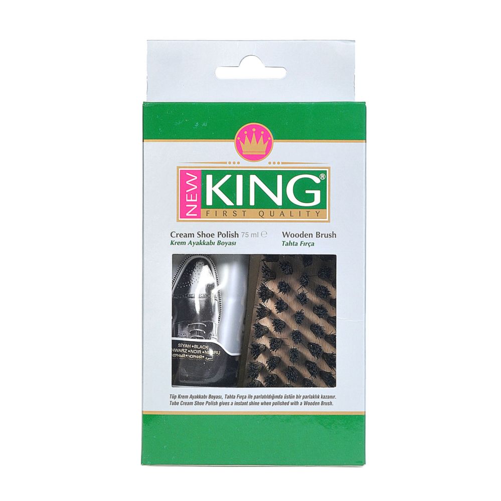 48 Pieces of New King Shoe Polish 2.52z Black And Colorless