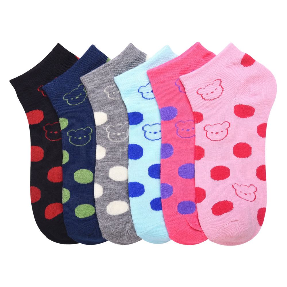 432 Pairs of Girls Ankle Socks Cutie Design Size 4-6