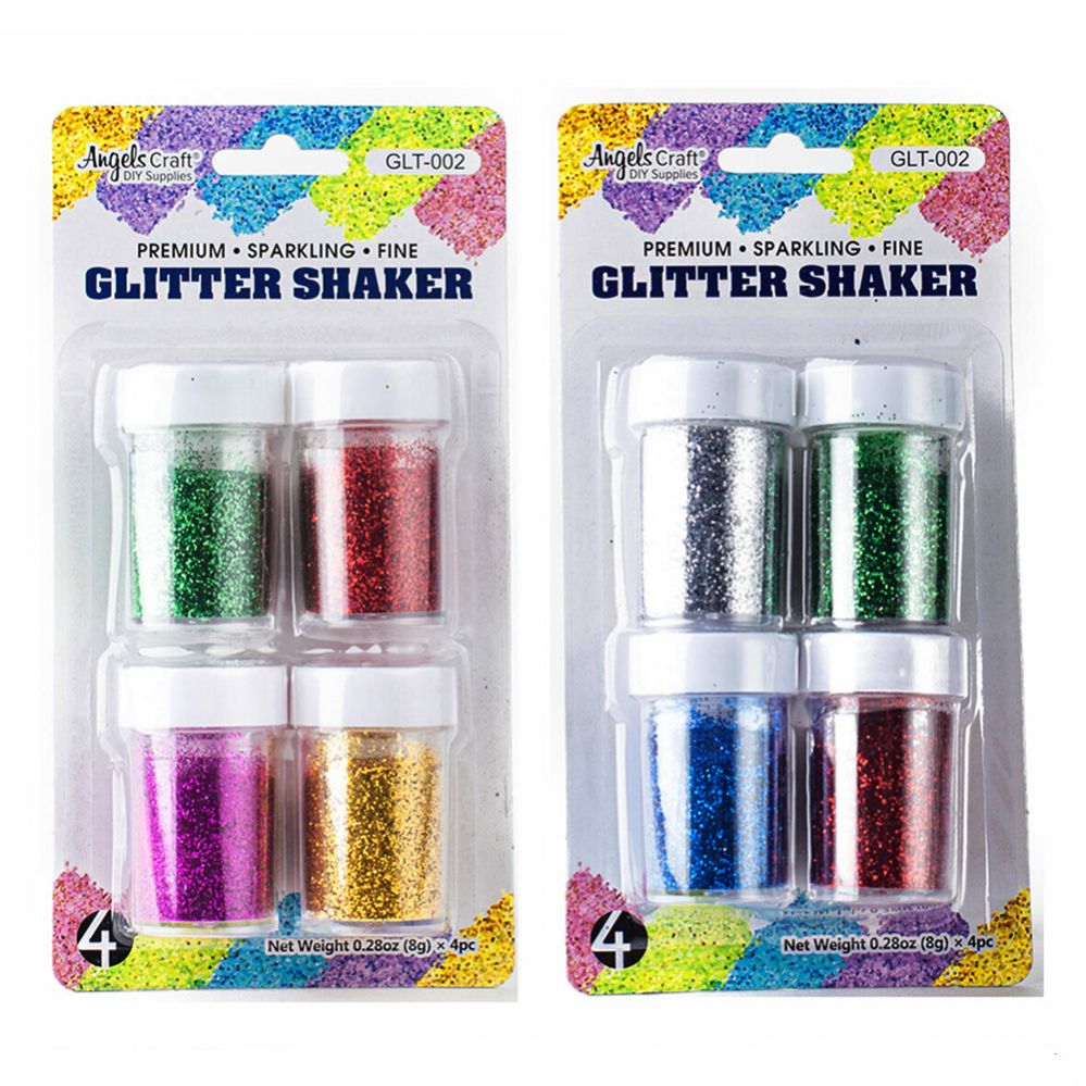 24 Pieces of Glitter Shaker 8g 4 Count Assorted Colors