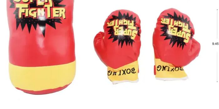 10 Sets of 20.87 Inch Pvc Red Boxing Set