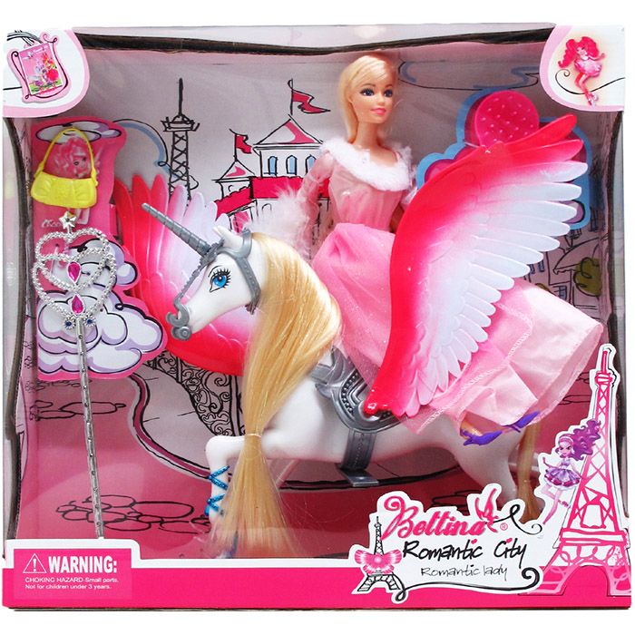 6 Pieces of 11.5" Doll W/ 9.5" Pegasus
