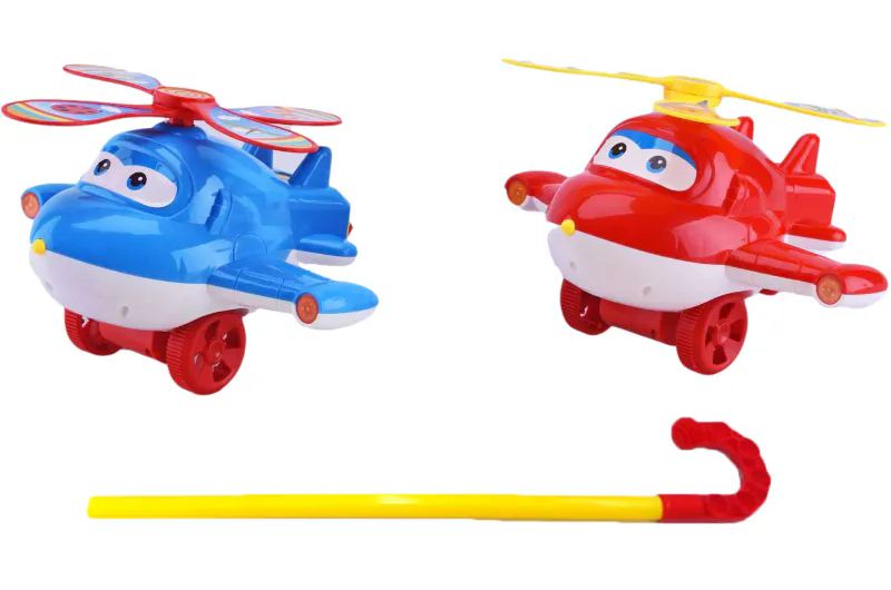 36 Wholesale Push Airplane (red/blue)