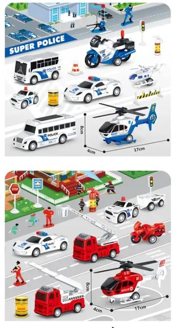 12 Wholesale City Police Car Set