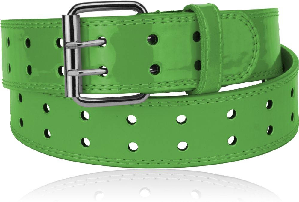 24 Wholesale Unisex Casual Belts Color Green