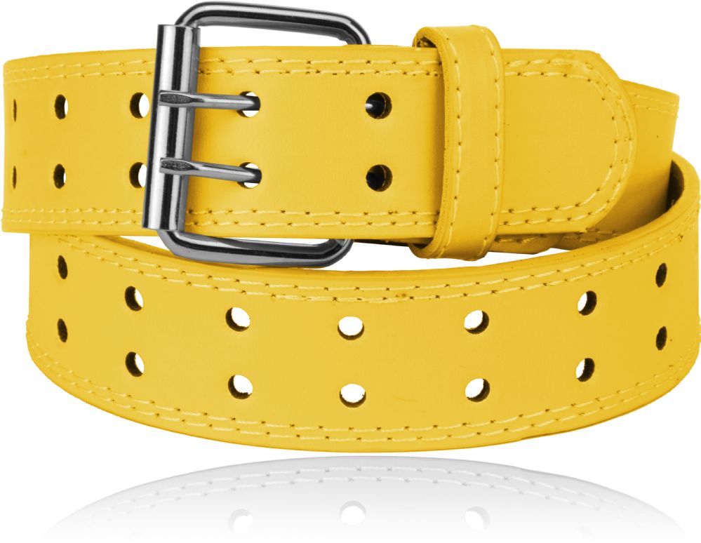 24 Pieces of Unisex Casual Belts Color Yellow