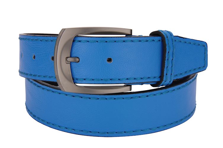 24 Wholesale Leather Belts For Men Color Blue