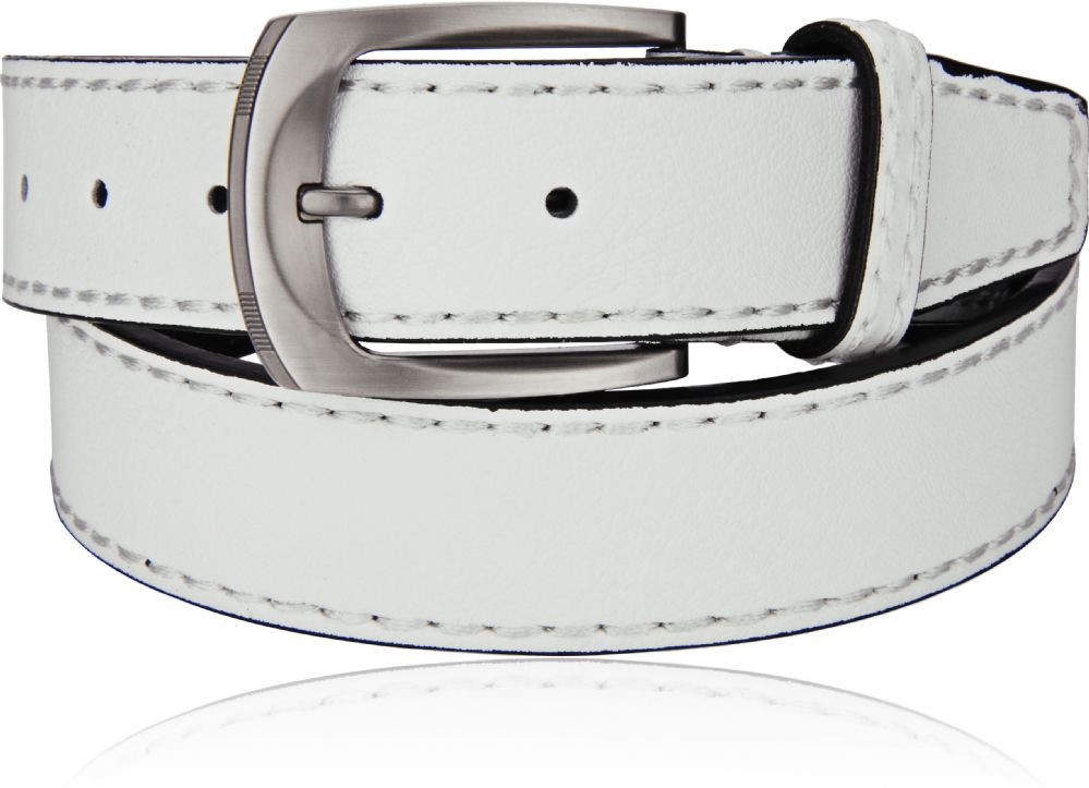 24 Wholesale Leather Belts For Men Color White