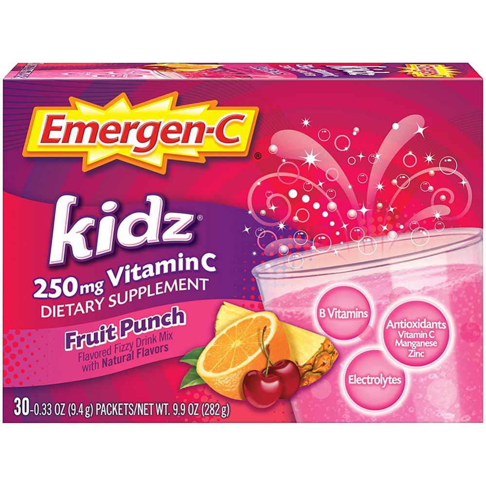 24 Pieces of Emergen C Vitamin C 30 Count Kids Fruit Punch