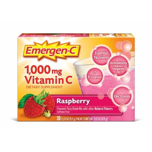 30 Pieces of Emergen C Vitamin C 30 Count Raspberry