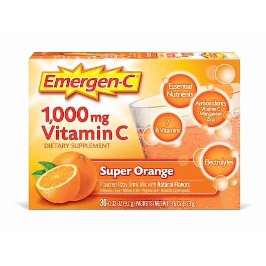 30 Pieces of Emergen C Vitamin C 30 Count Super Orange