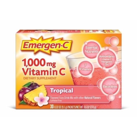 30 Pieces of Emergen C Vitamin C 30 Count Tropical