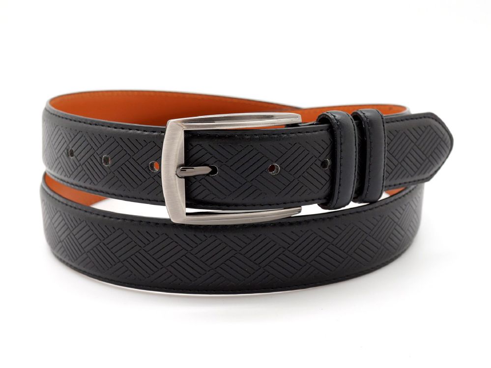 24 Wholesale Leather Belts For Men Color Black WSD