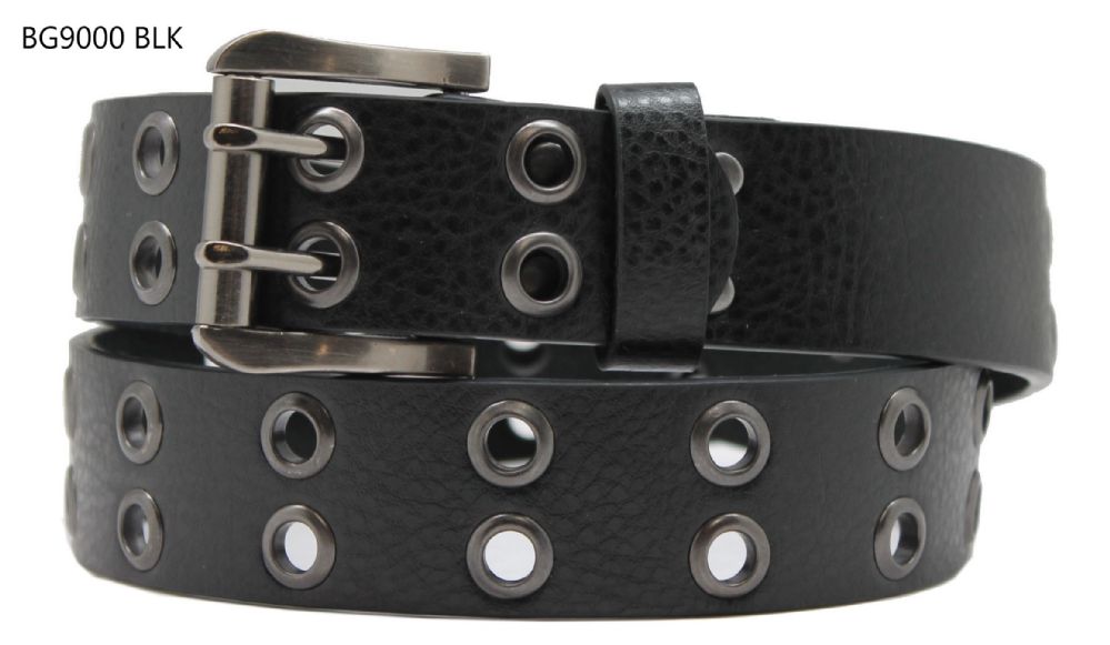 24 Wholesale Belts For Men With 2 Holes Color Black at