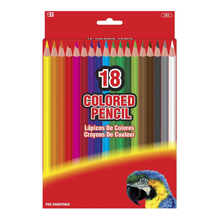 24 pieces of 18 Colored Pencils