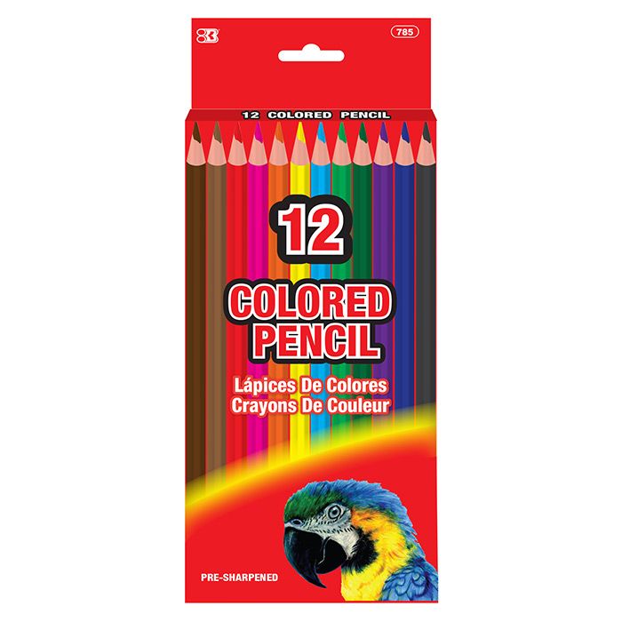 24 pieces of 12 Colored Pencils