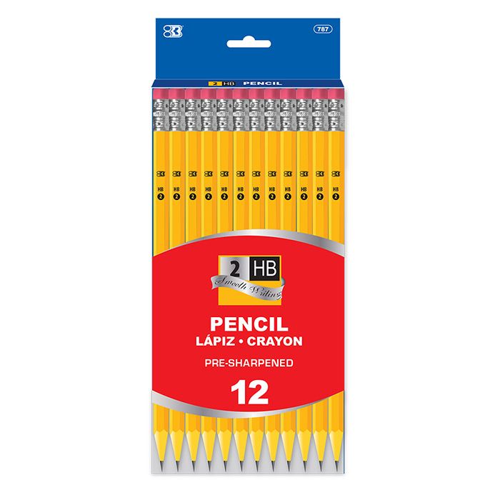 24 pieces of PrE-Sharpened #2 Yellow Pencil (12/pack)