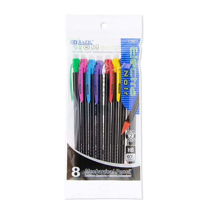 24 Wholesale Electra Noir 0.7 Mm Mechanical Pencil (8/pack)