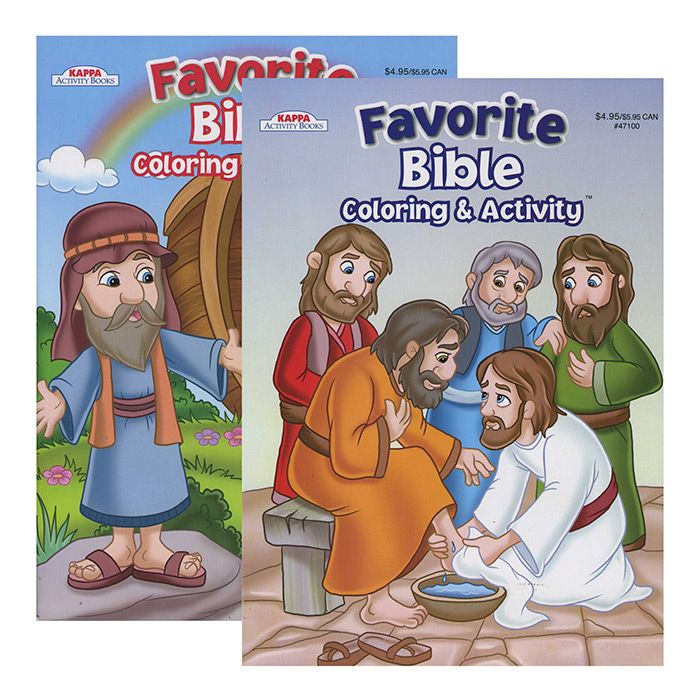 48 Wholesale Kappa Favorite Bible Stories Coloring & Activity Book