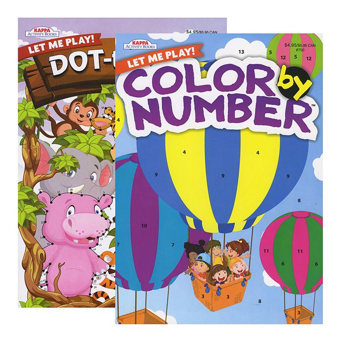 48 Wholesale Kappa Let Me Play Coloring & Activity Book