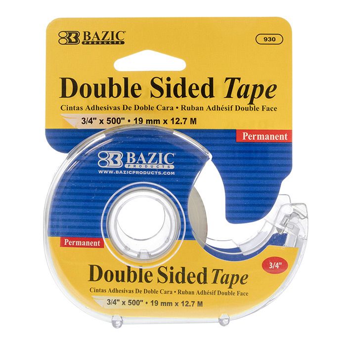 24 pieces of 3/4" X 500" Double Sided Permanent Tape W/ Dispenser