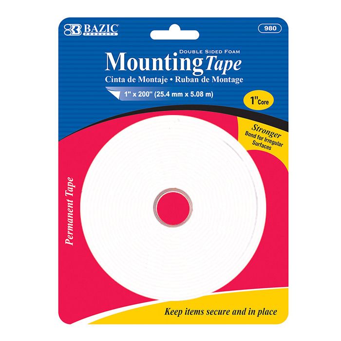 24 pieces of 1" X 200" Double Sided Foam Mounting Tape