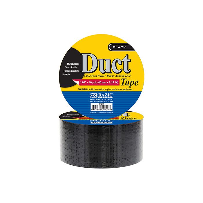 36 pieces of 1.88" X 10 Yards Black Duct Tape