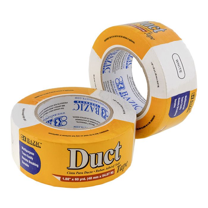 12 pieces of 1.88" X 60 Yards White Duct Tape