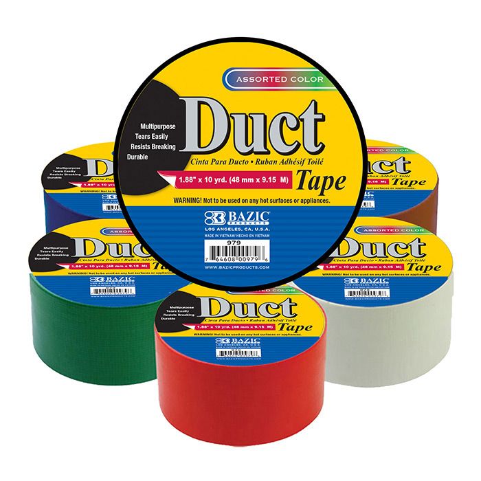 36 pieces 1.88" X 10 Yard Assorted Colored Duct Tape Tape & Tape