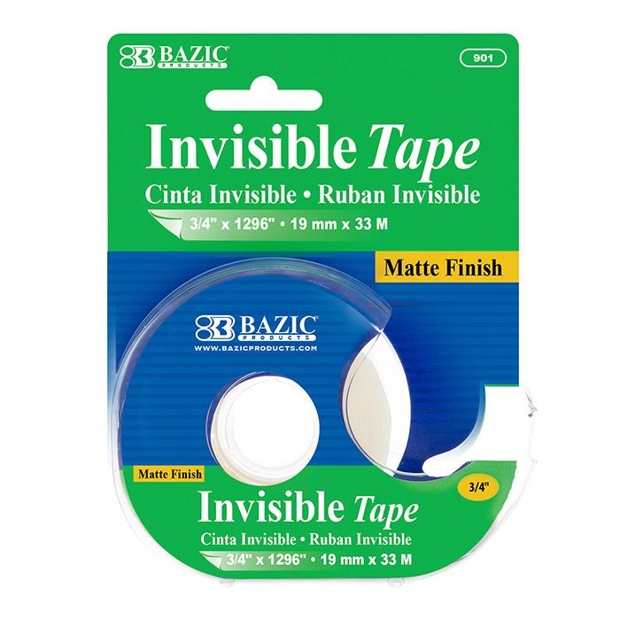 24 pieces of 3/4" X 1296" Invisible Tape W/ Dispenser