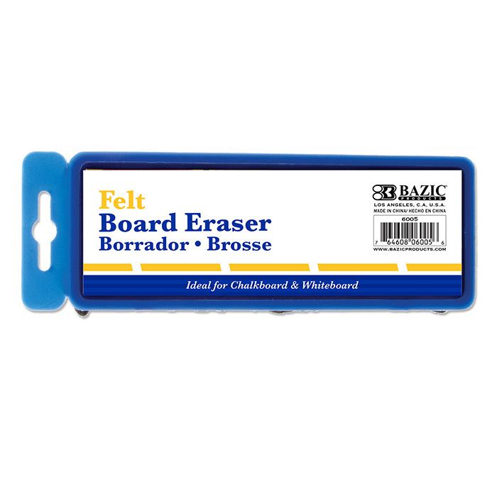 24 Wholesale Felt Chalkboard/whiteboard Eraser W/ Hanger