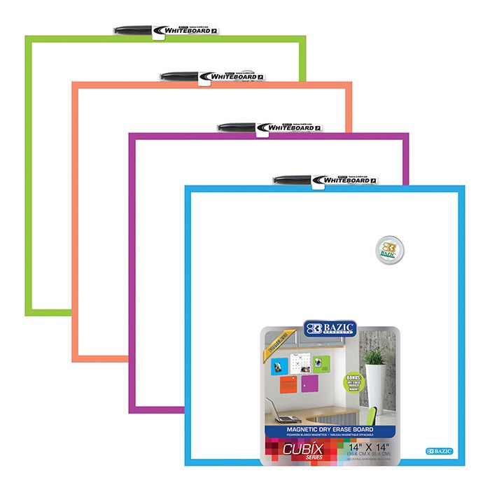 12 pieces of 14" X 14" Magnetic Dry Erase Tile