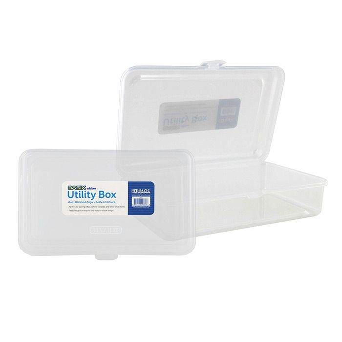 24 Wholesale Basix Clear Multipurpose Utility Box