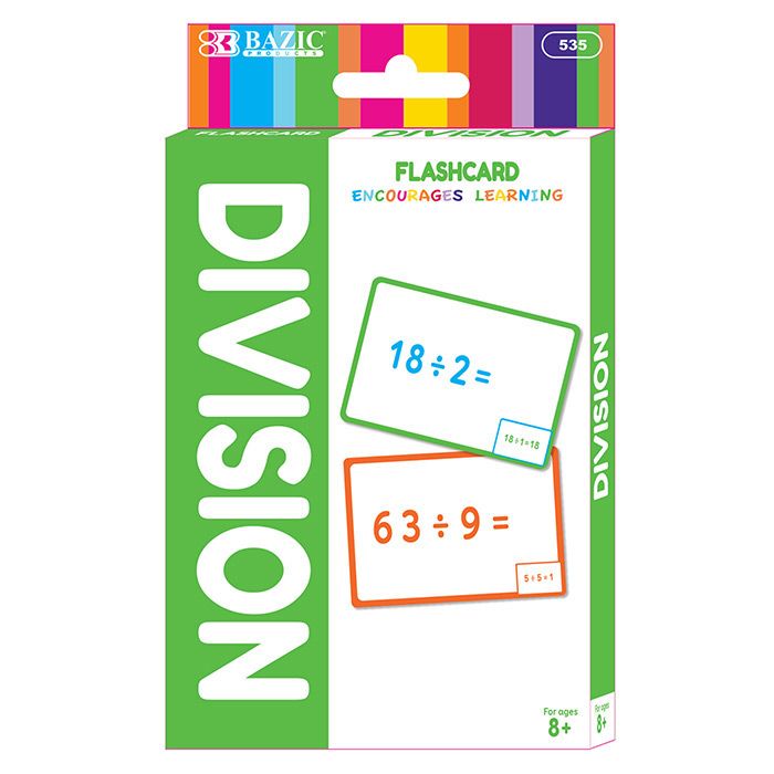 24 Bulk Division Flash Cards (36/pack)