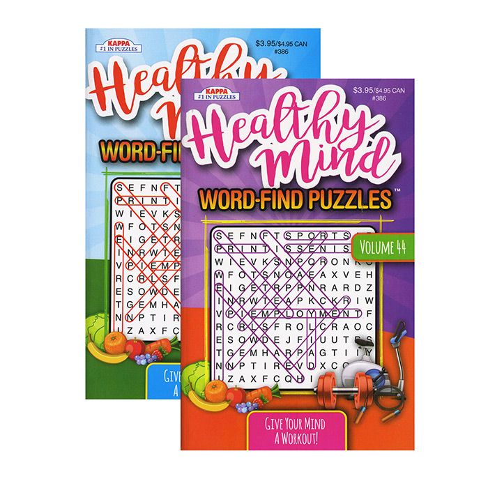 24 pieces of Kappa Healthy Minds Words Finds Puzzle Book - Digest Size