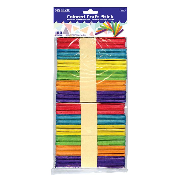 24 pieces of Colored Craft Stick (100/pack)
