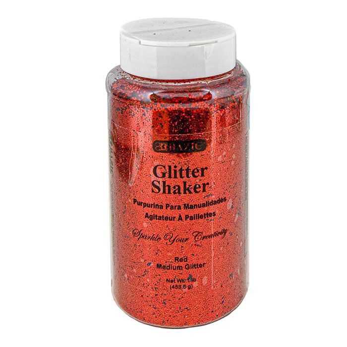 12 pieces of 1lb / 16 Oz Red Glitter