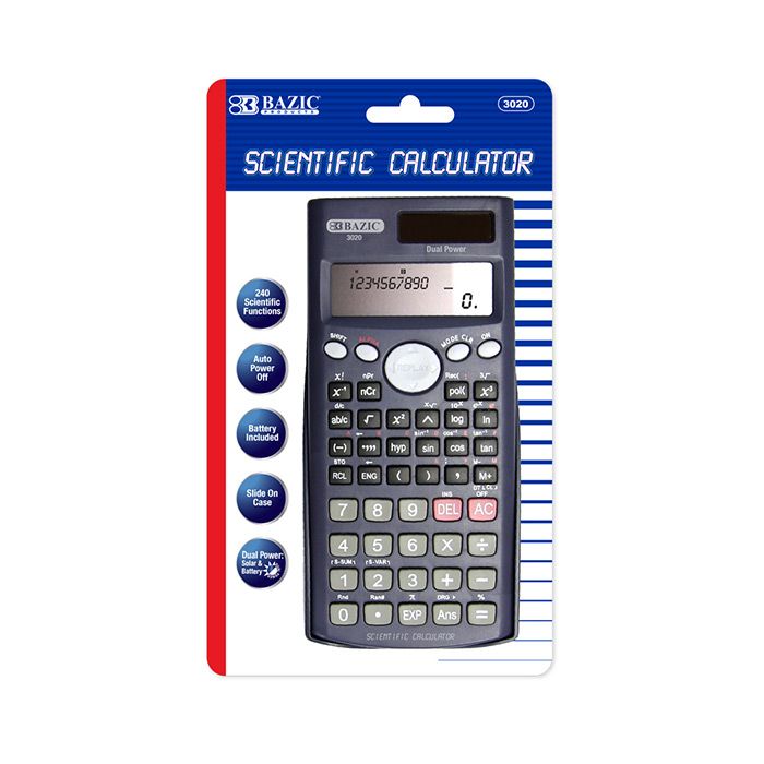 12 pieces of 240 Function Scientific Calculator W/ SlidE-On Case