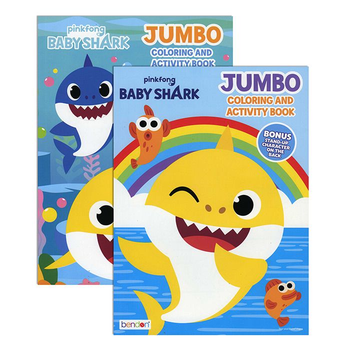 36 Wholesale Baby Shark Jumbo Coloring & Activity Book