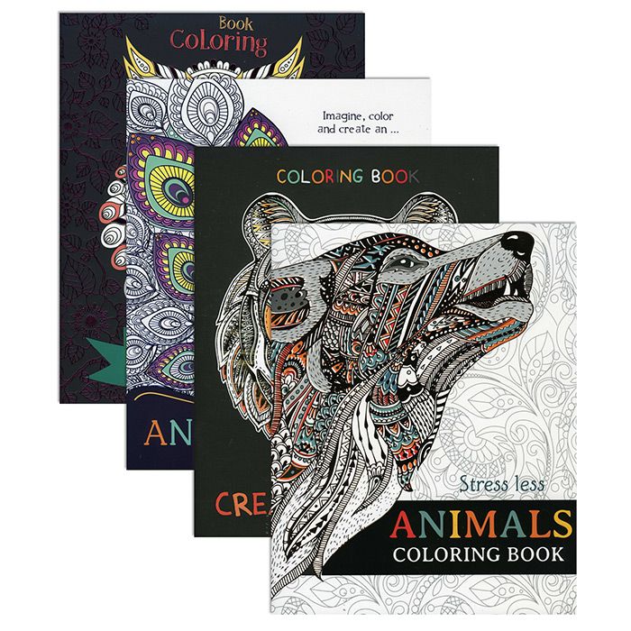 48 Wholesale Animal Coloring Book For Adults