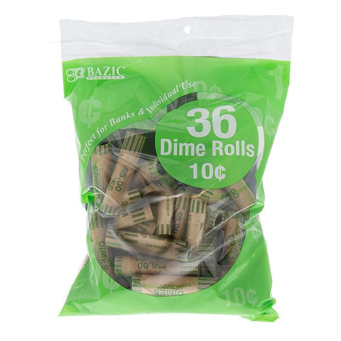 50 pieces of Dime Coin Wrappers (36/pack)