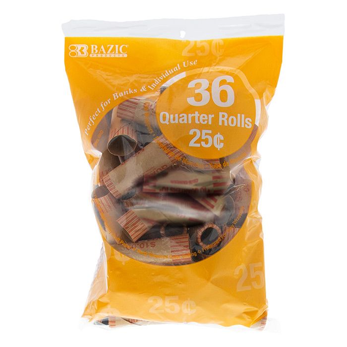 45 pieces of Quarter Coin Wrappers (36/pack)