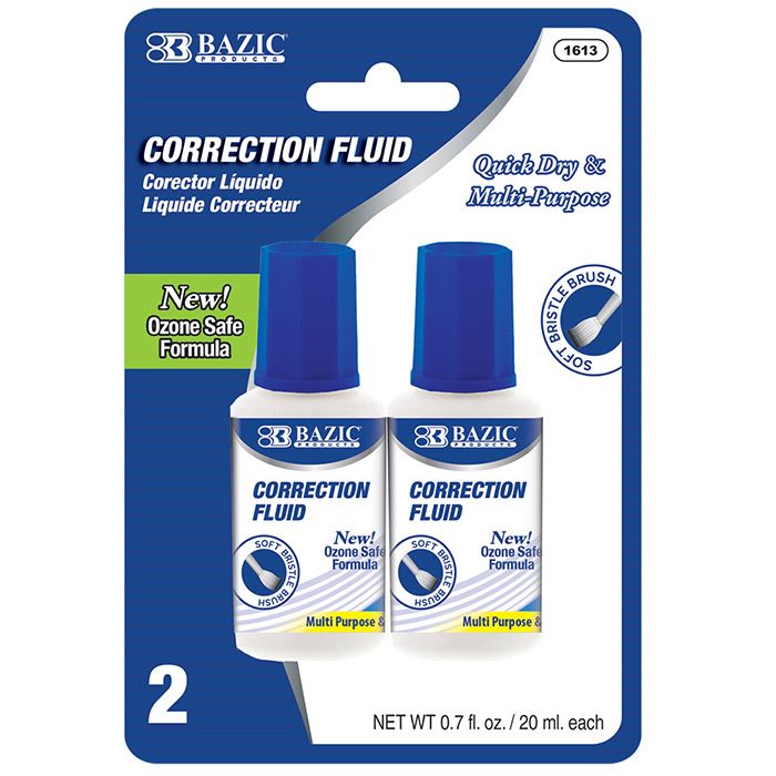 24 pieces 0.7 Fl Oz (20 Ml) Correction Fluid (2/pack) - Correction Items