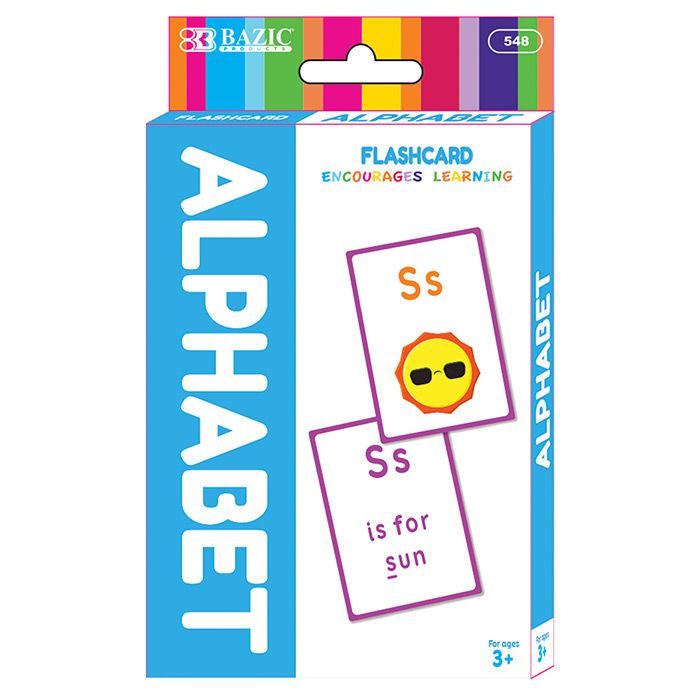 24 pieces of Alphabet Preschool Flash Cards (36/pack)