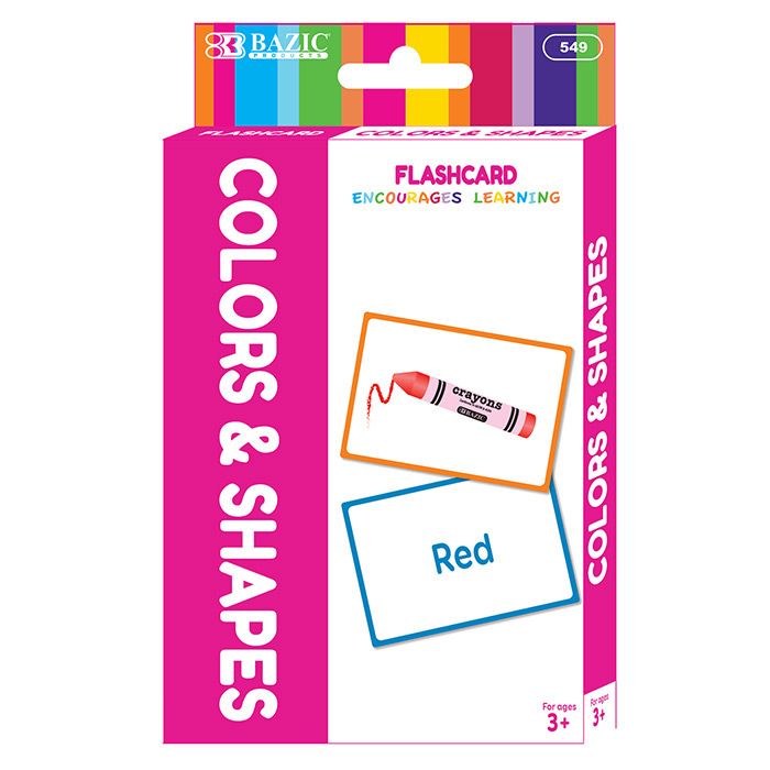 24 pieces of Colors Preschool Flash Cards (36/pack)