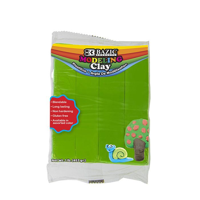 24 pieces of 1 Lb Green Modeling Clay