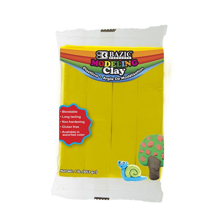 24 pieces of 1 Lb Yellow Modeling Clay